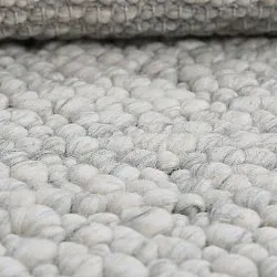 Tapis de laine - Sala Irregular Wool Bubble (gris clair mélangé)