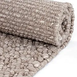 Tapis de laine - Sala Irregular Wool Bubble (taupe/blanc mélange)