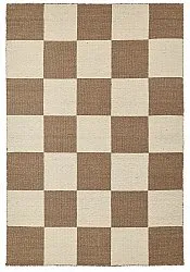 Tapis en laine - Scacco (marron/beige)