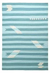 Tapis de laine - Serpa (bleu clair)