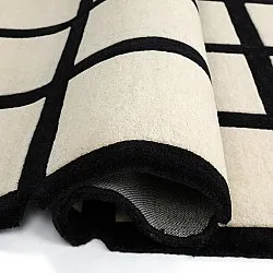 Tapis de laine - Syl Hand Tufted Wool Premium (noir/blanc)