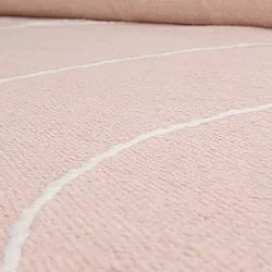 Tapis de laine - Viseu (rose poudré)