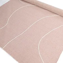 Tapis de laine - Viseu (rose poudré)