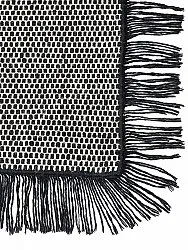Tapis en laine - Pike (noir)