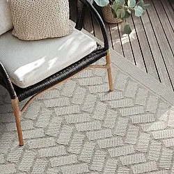 Tapis d’intérieur et d’extérieur - Aria (blanc cassé)