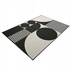 Tapis d’intérieur et d’extérieur - Aurora (noir/blanc)