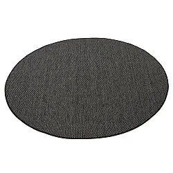 Tapis rond - Intérieur/Extérieur Bennett (noir)