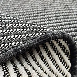 Tapis rond - Intérieur/Extérieur Bennett (noir)