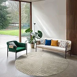 Tapis rond - intérieur/extérieur Devon (beige)