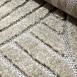 Tapis rond - intérieur/extérieur Devon (beige)