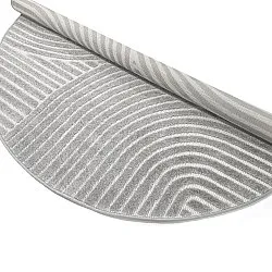 Tapis rond - intérieur/extérieur Devon (gris)