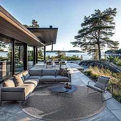 Tapis rond - Tromsø (anthracite)