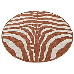 Tapis rond - Intérieur/Extérieur Winona (orange)