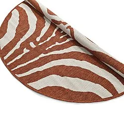 Tapis rond - Intérieur/Extérieur Winona (orange)