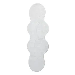 Tapis de Couloir Ondulé - Aranga Super Soft Fur (blanc)