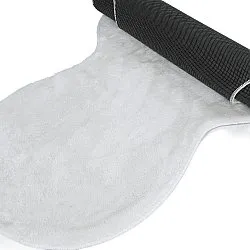 Tapis de Couloir Ondulé - Aranga Super Soft Fur (blanc)