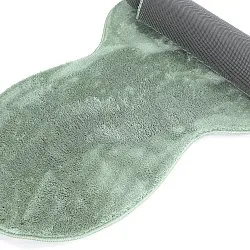 Tapis de Couloir Ondulé - Aranga Super Soft Fur (vert)