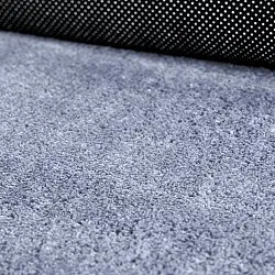 Tapis de Couloir Ondulé - Aranga Super Soft Fur (bleu acier)
