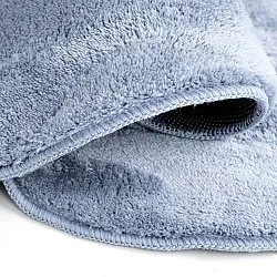 Tapis de Couloir Ondulé - Aranga Super Soft Fur (bleu acier)