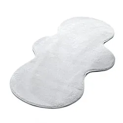 Tapis de Couloir Ondulé - Aranga Super Soft Fur (blanc)