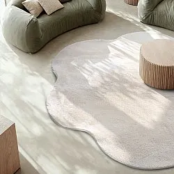 Tapis Rond Ondulé - Aranga Super Soft Fur (beige)