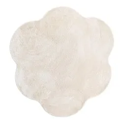 Tapis Rond Ondulé - Aranga Super Soft Fur (beige)