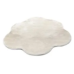 Tapis Rond Ondulé - Aranga Super Soft Fur (beige)