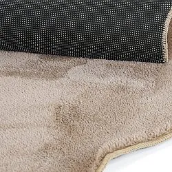 Tapis Rond Ondulé - Aranga Super Soft Fur (marron)