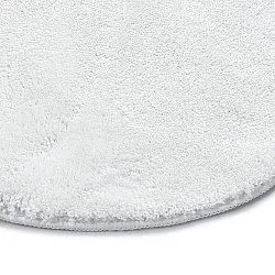 Tapis Rond Ondulé - Aranga Super Soft Fur (blanc)