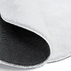 Tapis Rond Ondulé - Aranga Super Soft Fur (blanc)