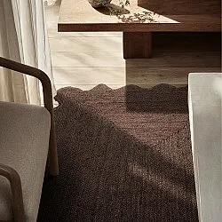 Tapis en jute ondulé - San Francisco (marron)
