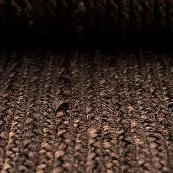 Tapis en jute ondulé - San Francisco (marron)