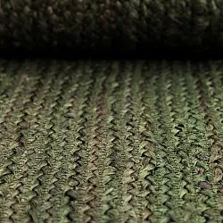 Tapis en jute ondulé - San Francisco (vert militaire)