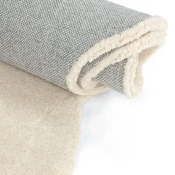 Tapis en laine ondulée - Diu Hand Tufted Wool Premium (crème)