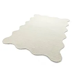 Tapis en laine ondulée - Diu Hand Tufted Wool Premium (blanc)