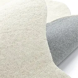 Tapis en laine ondulée - Diu Hand Tufted Wool Premium (blanc)