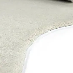 Tapis en laine ondulée - Diu Hand Tufted Wool Premium (blanc)