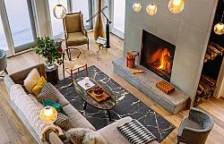 Tapis Wilton - Vieste (anthracite/doré)