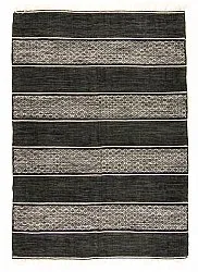 Tapis en patchwork - Visby (noir)
