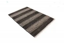 Tapis en patchwork - Visby (noir)