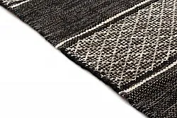 Tapis en patchwork - Visby (noir)