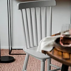 Chaise Peg - Elsa (gris clair) - 2 pièces