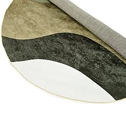 Tapis rond - Barcelona (marron)