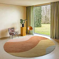 Tapis rond - Barcelona (champagne)