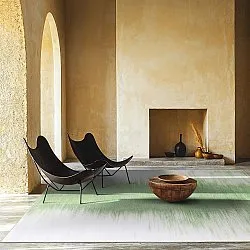 Tapis Wilton - Cara (vert clair/beige)