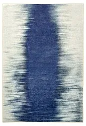Tapis Wilton - Cara (blanc/bleu foncé)