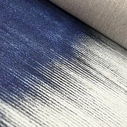 Tapis Wilton - Cara (blanc/bleu foncé)