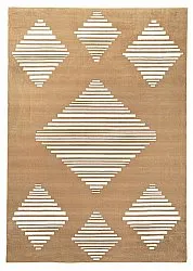 Tapis Wilton - Carmen (marron/blanc)