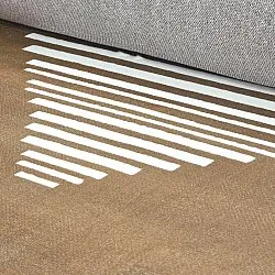 Tapis Wilton - Carmen (marron/blanc)