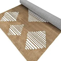 Tapis Wilton - Carmen (marron/blanc)
